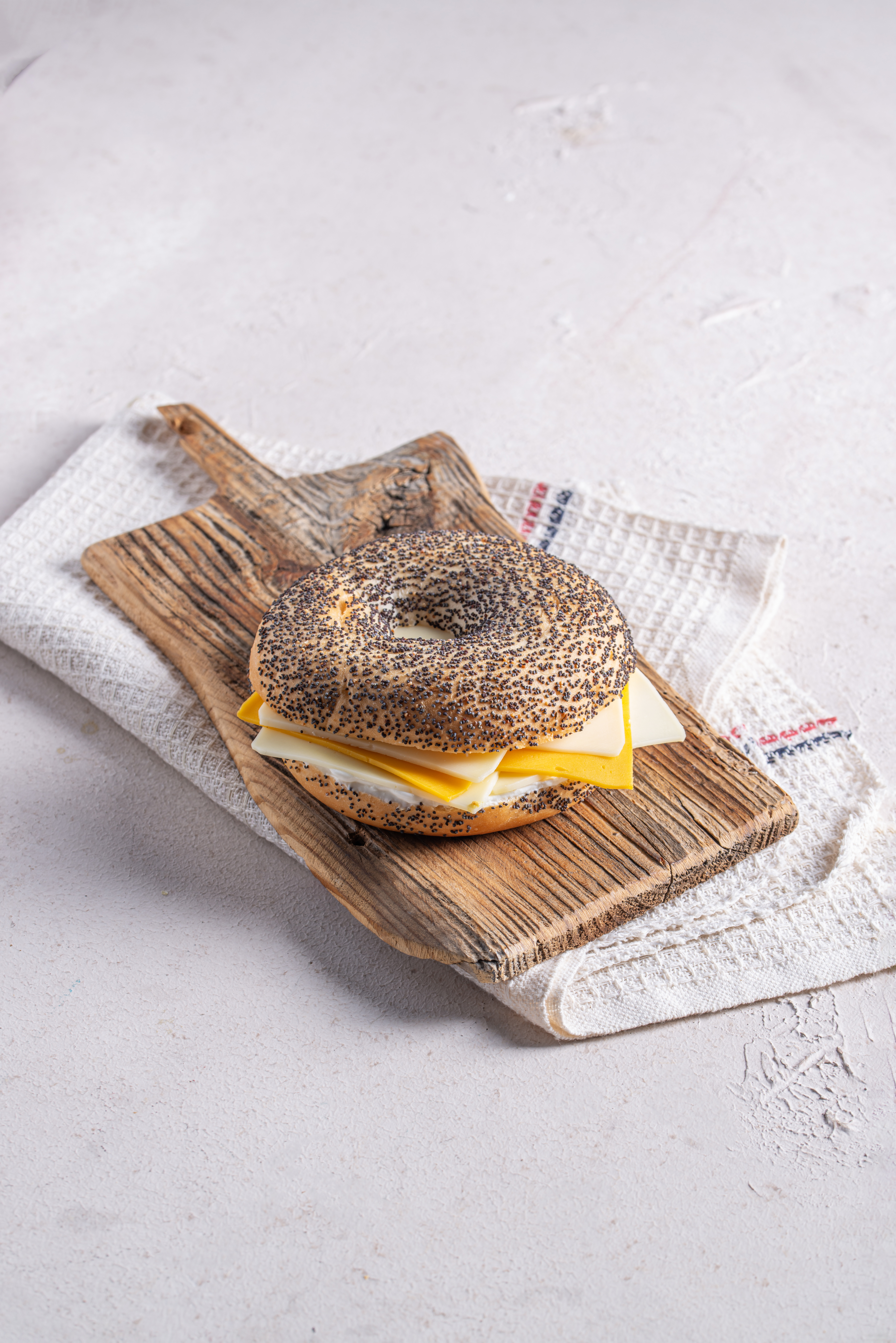 Las Vegas Three Cheese Bagel